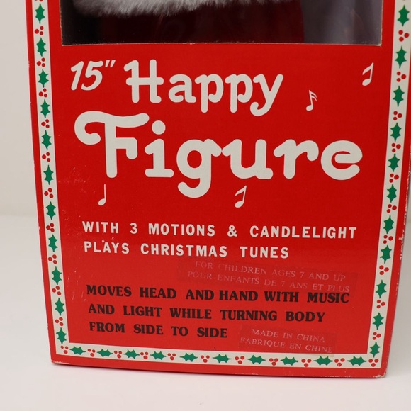 Vintage 90s Mr and Mrs Santa Claus 15” Danson Christmas Figure Music and Motion - Picture 14 of 16